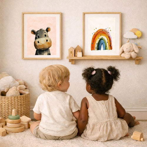 Safari Nursery Wall Art: Full Collection of 18 posters (Digital Download)